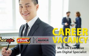 Job Vacancy Marcom Executive Cum Digital Specialist